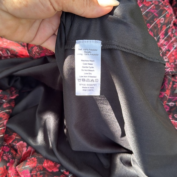 Floral Red Maxi Dress - Picture 7 of 7